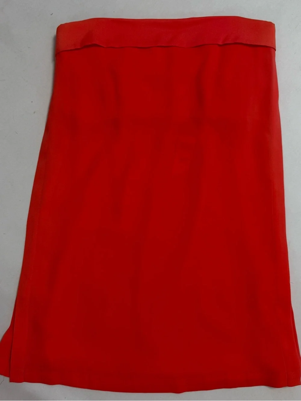BCBGMAXAZRIA Strapless Coral-Orange Shift Dress NWT - Picture 12 of 12
